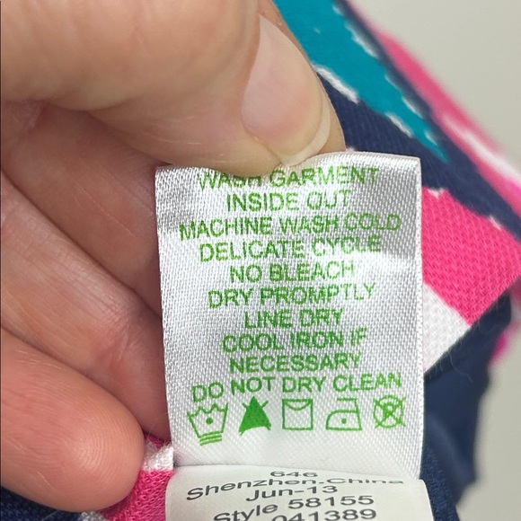 NWT Lilly Pulitzer Sherlynn Hearts A Flutter Multi Color Chevron Striped Dress 8 - Picture 14 of 16